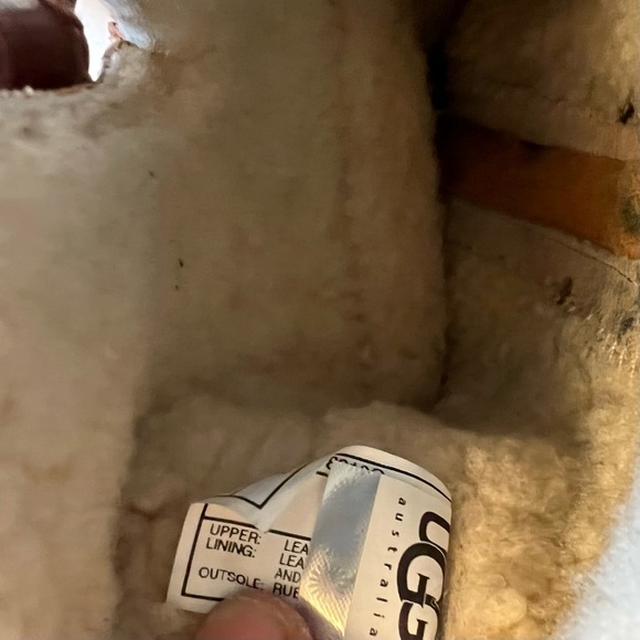 UGG Maxene Leather Tall Wedge Boots Style 1942 - Picture 14 of 14